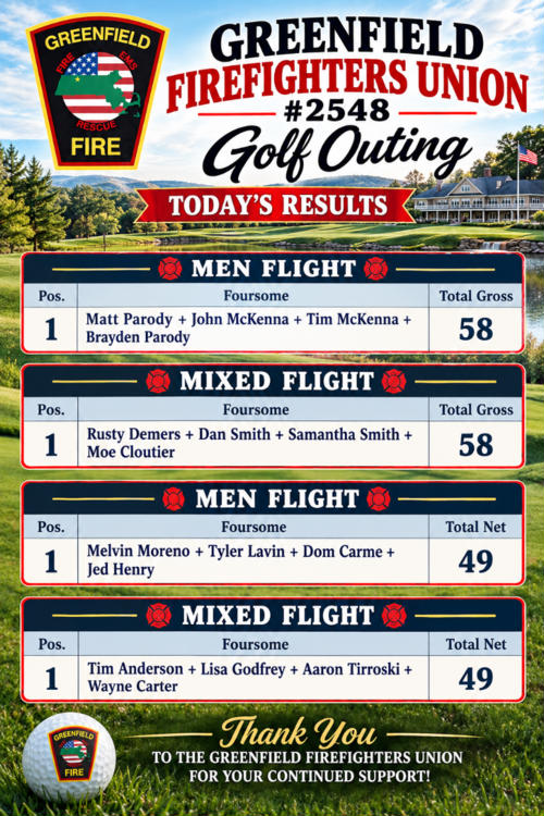 Firefighters outing
